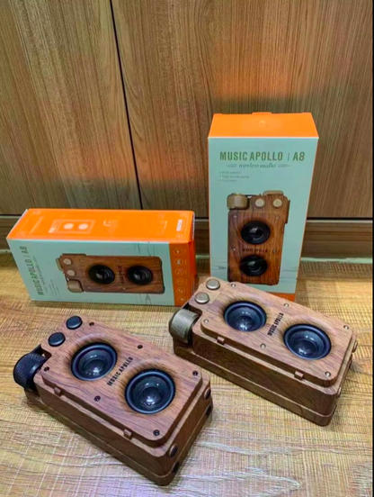 A8 FM Radio Retro Dual Vintage Speaker