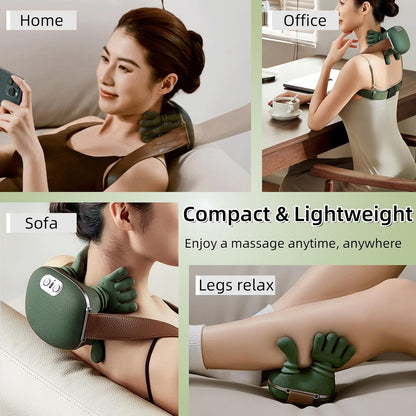 Hand-Grip Deep Tissue Neck Massager – Relieves Pain, Muscle Stiffness & Fatigue