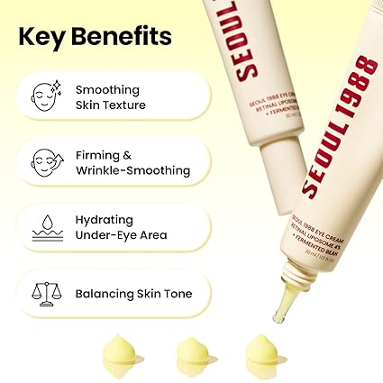 SEOUL 1988 Eye Cream – Retinal Liposome 4% + Fermented Bean | Anti-Wrinkle & Brightening Eye Care
