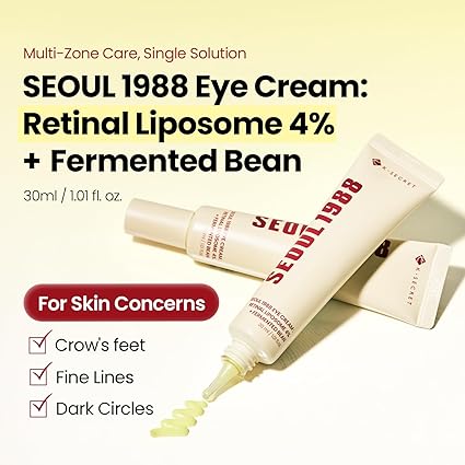 SEOUL 1988 Eye Cream – Retinal Liposome 4% + Fermented Bean | Anti-Wrinkle & Brightening Eye Care